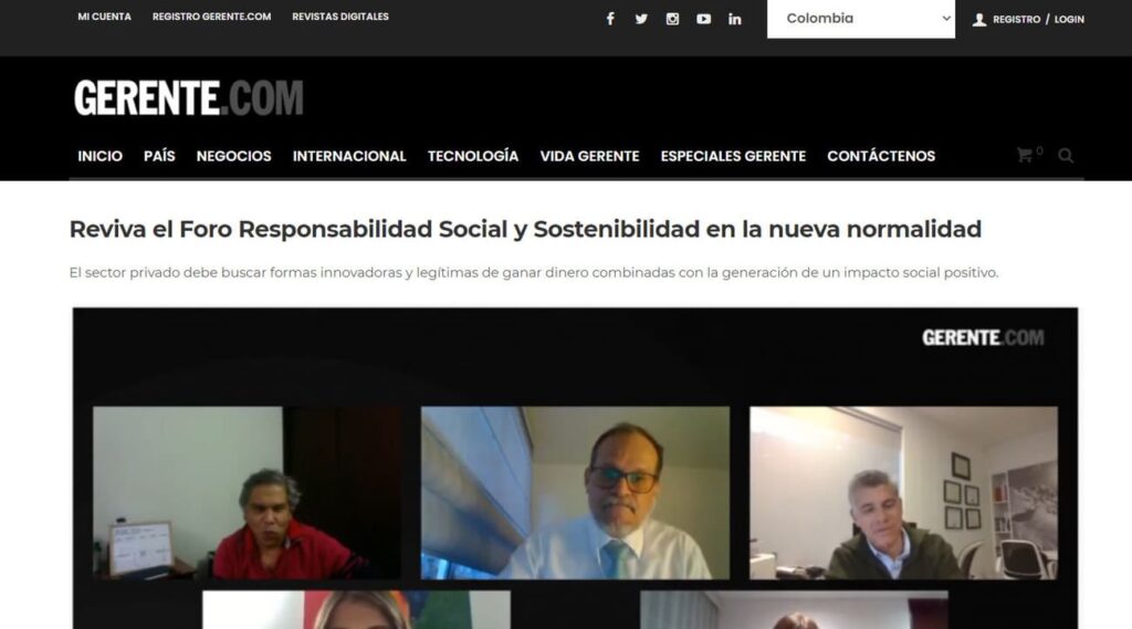 reviva el foro responsabilidad social y sostenibilidad en la nueva normalidad
